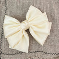 Female Satin Bow Hairpin Ponytail Clip Two-layer Bowknot Ribbon Spring Clip Temperament Accessories Korean Fashion Elegant